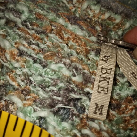 Buckle Gimmicks By Bke Womens M Multicolored Open Knit Sweater Lace Trim Boho. - Picture 12 of 12